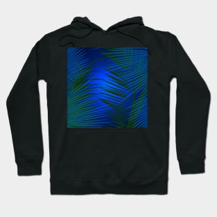 Tropical Palm in Dark Hoodie